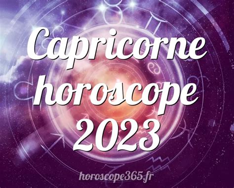 horoscope 2023 du capricorne